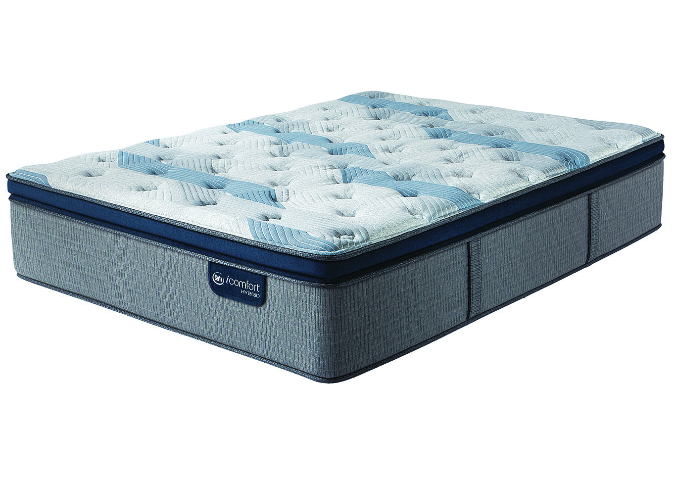 Blue Fusion 300 Plush Pillow Top Queen Mattress,Instore